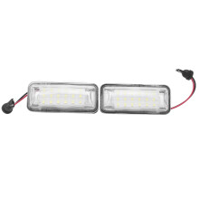 LED-kentekenplaatverlichting met hoge helderheid (6000K wit), plug-and-play installatie, niet-polariteitsgevoelig, compatibel met meerdere voertuigen.
