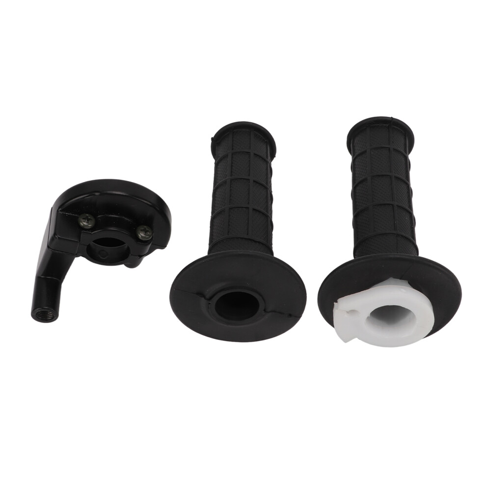 Mini Bike Compatible Twist Throttle Handle Grips Curved Cable Universal Fitment Easy Installation Aluminum Throttle Clamp Shockproof Anti Slip 9551475265735