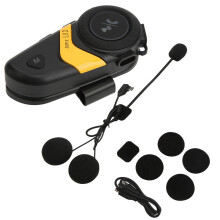 High Performance Motorcycle Bluetooth Headset, Intercom Communication with Waterproof Certification and Glove-Friendly Controls, Compact Design