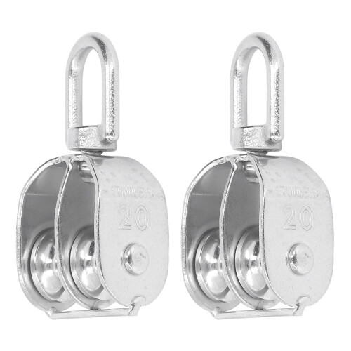 304Stainless χάλυβας που ανυψώνει τον διπλό κύλινδρο τροχαλιών φραγμών διπλής