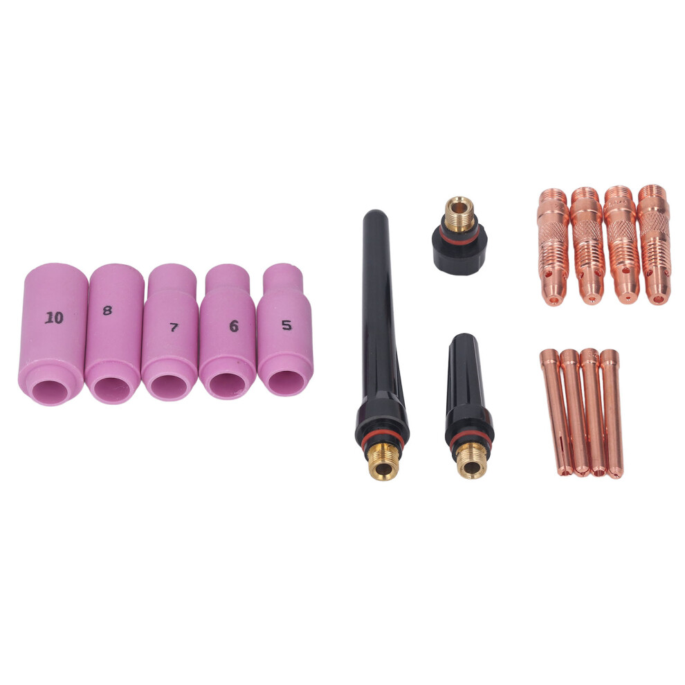 Welding Accessories Stubby Gas Lens Kit Tig Welding Torch Gas Lens Electric Conductivity Comparable To Thoriated Tungsten Electrode Carbon Steel Low 9551475266503