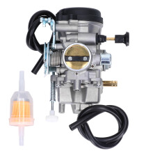 Eenvoudige installatie: vervanging van de carburateur voor de Suzuki DRZ250E33. Brandstof- en luchtmengsysteem voor optimale motorprestaties.