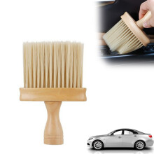 Interior Cleaning Brush Set Double Sided Soft Bristle Dust Removal Tool For Car Detailing With Wooden Handle Anti Static Compact Size Easy Storage