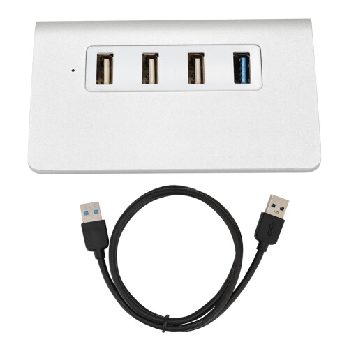 Διανομέας USB3.0 με αναγνώστη SD Micro SD Κατασκευή από κράμα αλουμινίου Plug and Play