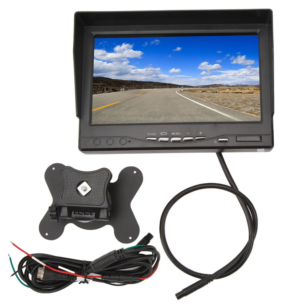 Vehicle Backup Display7inch Auto Dimming Monitor With Waterproof Night Vision Rotating Display And Dual Video Input For Truck Van Trailer Bus Rv 9479868819467