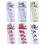 4 Pcs Glitter Twisted Candy Cane Ornaments with Bowknot & Strings for Christmas Tree – Silver 4