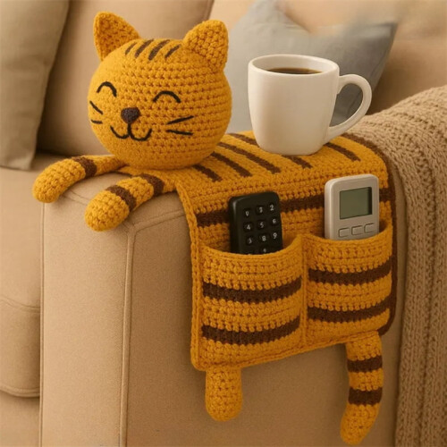 Οργανωτής μπράτσου καναπέ σε σχήμα σκύλου, πράσινος, 9,8 ίντσες 2