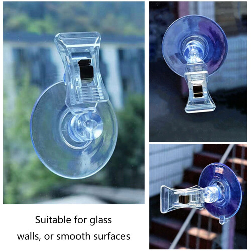 Support à ventouse transparent portable (8 pièces) 1