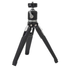 Treppiede da tavolo rotante a 360, carico massimo 4 kg, in lega di alluminio, per telefono e fotocamera