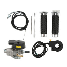 Ergonomic Handle Design Scooter Throttle Cable with Twist Throttle Accelerator Adjustable Handlebar Fit for ATV Compatible Motorcycle Parts49CC to