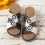 Sandali con zeppa da donna con supporto per l'arco plantare e 4