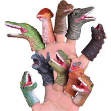 Kids Dinosaur Finger Puppets Encourages Imaginative Play Authentic Animal Design Educational Toy Set For Ages3+ (Interactive Role Play)