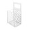 Panier de rangement suspendu gris, bac mural en maille avec 2