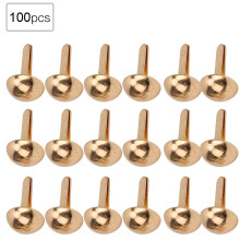 Stylish Rivet Fasteners For Leather Projects, Electroplated Finish Strong Alloy Material Mushroom Shaped Studs Reusable Fasteners Rust Proof Metal