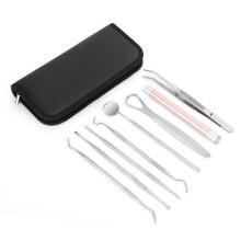 Gum Floss Plaque Cleaner Oral Care Kit Professional Dental Tools Set Stainless Steel Plaque Remover with Tartar Pick for Personal and Pet Use