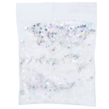 Smooth Surface Shiny Colors Sequins For Body Facial Make Up And Crafts, Holographic Silver Light Weight Sparkling Glitter With Art Craft Project