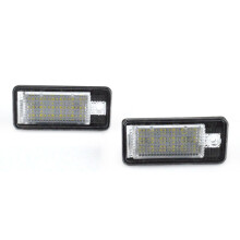 High Brightness License Plate Light Compatible With Audi, Xenon White Led Tag Lamp Plug Play Error Free Can Bus Design Long Service Life Waterproof