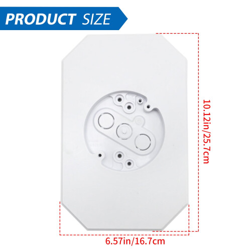 White Outdoor Light Mounting Block for Vinyl and Siding 1