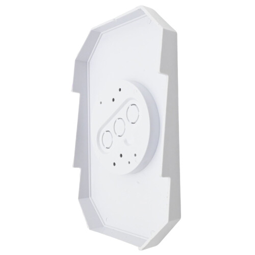 White Outdoor Light Mounting Block for Vinyl and Siding 2