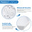 White Outdoor Light Mounting Block for Vinyl and Siding 4