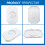 White Outdoor Light Mounting Block for Vinyl and Siding 5