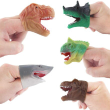 Creatief rollenspel speelgoed voor kinderen: dinosaurus vingerpoppetjes set, authentiek dierenontwerp, hoogwaardig materiaal, stimuleert fantasierijk