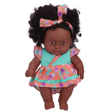 Brinquedo educativo para crianças: boneca realista de corpo macio com olhos lacrimejantes e design artesanal. Acompanha roupas removíveis e é