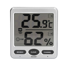 Temperaturmonitor mit großem Display, digitalem Hygrometer, kabellosem Thermometer, Raumthermometer, Innenthermometer mit hochpräzisem Sensor für