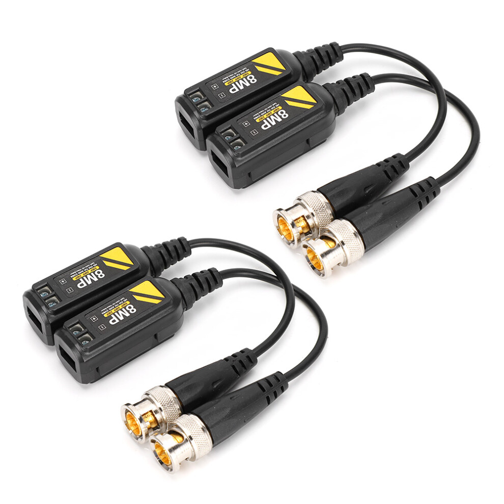 Gold Plated Contact Core Video Balun Transceiver Compatible With Cvi Tvi Ahd Cvbs Anti Interference Long Distance Hd Transmission Passive Video 9049227836918