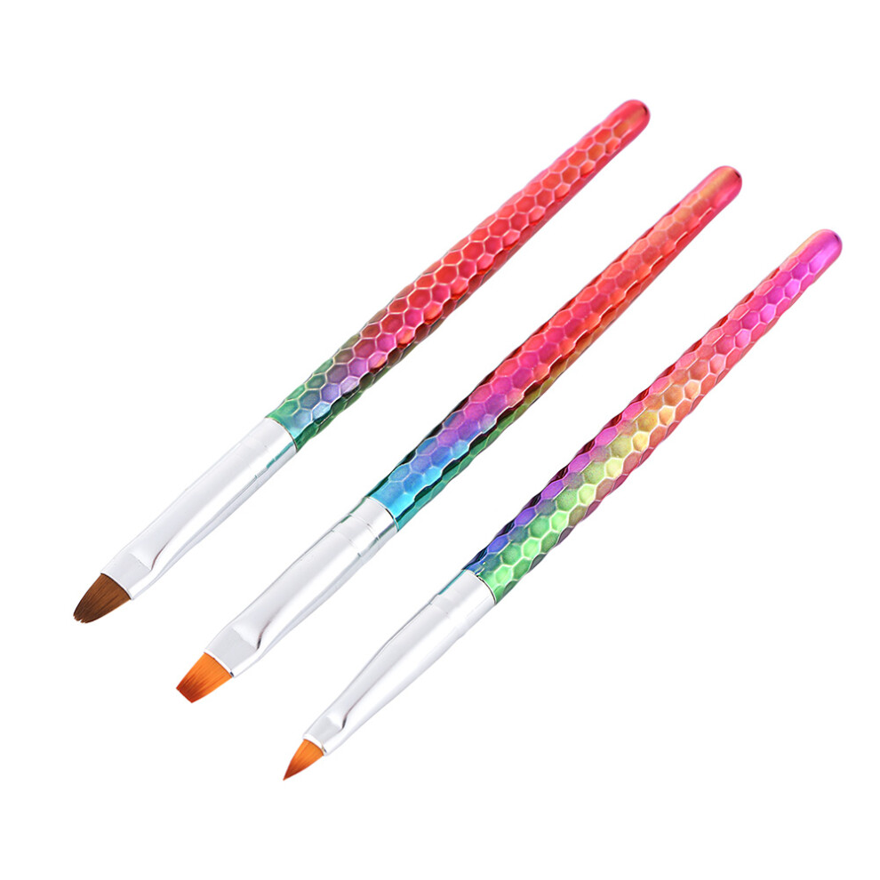 Precision Nail Cleaning Brush Set, Synthetic Bristles Acrylic Nail Brushes for Nail Art Design and Detailing