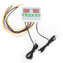 Wasserdichtes digitales Temperaturreglermodul mit Sonde, flammhemmendes Gehäuse, programmierbarer Heiz-/Kühlthermostat, zwei Betriebsmodi, robustes