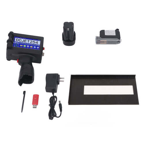 Touch Screen Handheld Inkjet Printer with Multi-format Printing Ergonomic Design Quick Drying Inkjet Coding Machine for Barcode Text Logo QR Code