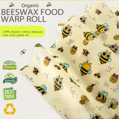 Versatile Beeswaxs Storage Covers 3 Pack Natural Freshness Home Accessory for Kitchen Storage Organization 1