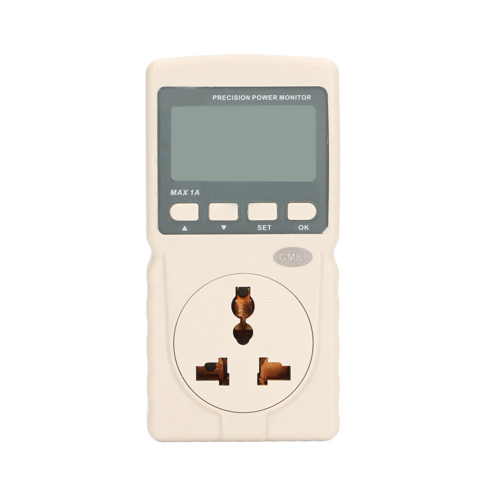 Home Electrical Energy Monitor Plug In With Voltage Amps Wattage Tester Data Storage Electricity Cost Calculation Overload Protection Environmentally 9014198300256