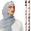 Ensfarget hodebånd med turbanstil 4