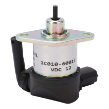 Solenoid na odpojenie paliva, 12Vdc palivový ventil prémiovej kvality kompatibilný s Kubota, jednoduchá inštalácia, vysoká presnosť,