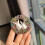 Broche vintage lapin en strass (1 pièce) 4