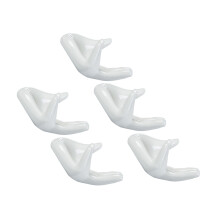 10Pcs Ceramic Tea Accessory White Guanyin Hand Tea Strainer Supports