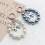 Hartvormige strik hanger met imitatieparel 5