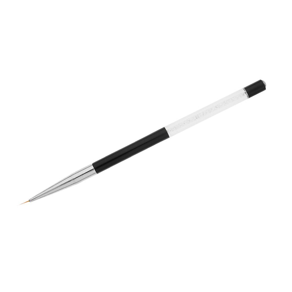 Black Professional Nail Art Brush Uv Gel Polish Drawing Liner Painting Design Pen 1#