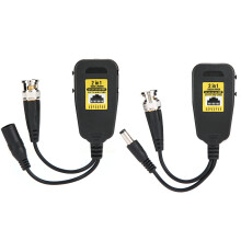 Balun video HD BNC placcato oro Trasmissione HD a lunga distanza con connettore di alimentazione RJ45CAT5 Trasmettitore dati 8MP4K Supporto Balun
