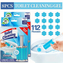 Gel nettoyant pour cuvette de toilettes Ă base de fleurs, 6 parfums