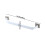 Small Shoe Rack Plastic Wall Mount 1 Tier Organizer, Space Saving and Easy Assembly Modern Hanging Shoe Rack (White) 3