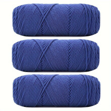3 Pack 100g Knitting Wool Ball With Soft 8-strand Milk Cotton Crocheted Ball of Yarn Used For DIY Hat Scarves Hand Weaving