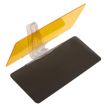 2In1Anti UV Block Visor With Polarized Panels And Shatter Proof Build Foldable Glare Reduction Sunshade For Day Night Driving Featuring Easy