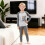 Boys Thermal Pajamas Long Sleeve Two-Piece Set with 2