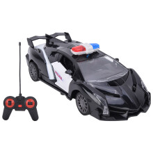 Carro de controle remoto com todas as funções, faróis de LED, recarregável, rápido, brinquedo durável e seguro para meninos e meninas.