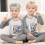 Boys Thermal Pajamas Long Sleeve Two-Piece Set with 5