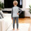 Boys Thermal Pajamas Long Sleeve Two-Piece Set with 8