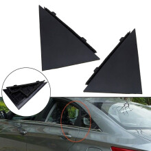 2Pcs For Hyundai Sonata 2009-2014 Rear Door Pillar Triangle Molding Cover Black